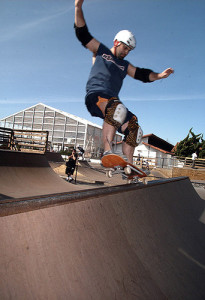 Louie Baur Skateboarding in 2002